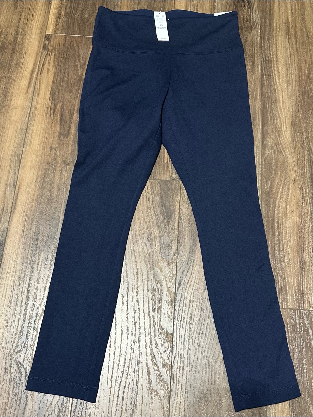 New White House Black Market The Legging MS Slimming Navy Medium Short NWT